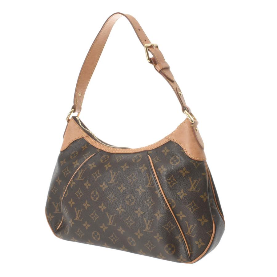 LOUIS VUITTON ルイヴィトン モノグラム テムズ GM セミショルダー ブラウン M56383 レディース モノグラムキャンバス ショルダーバッグ Bランク 中古 銀蔵｜ginzo1116｜02