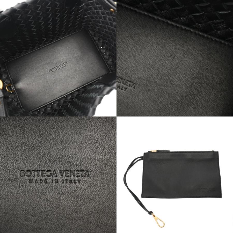 BOTTEGAVENETA ボッテガヴェネタ イントレチャート ミニカバ 2WAY 黒 ゴールド金具 709464 レディース ラムスキン ハンドバッグ Aランク 中古 銀蔵｜ginzo1116｜09