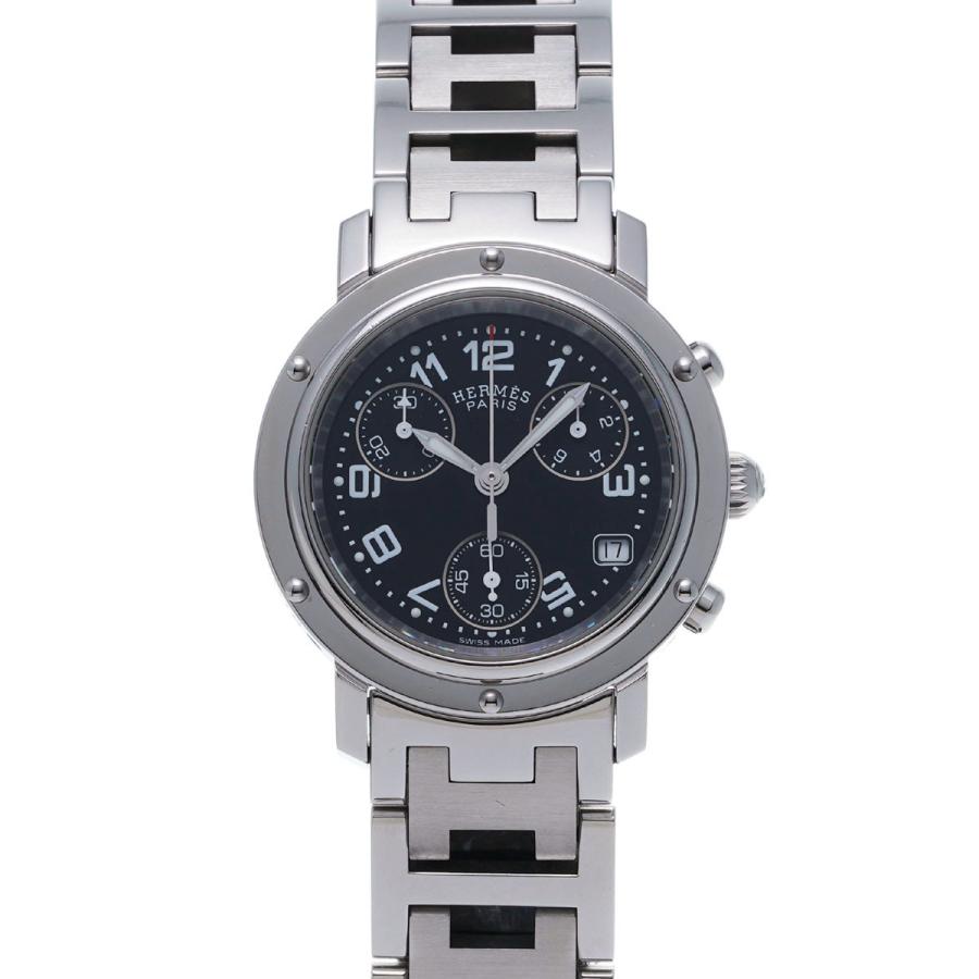 エルメス クリッパー クロノグラフ CL1.310 SS クォーツ ブラック