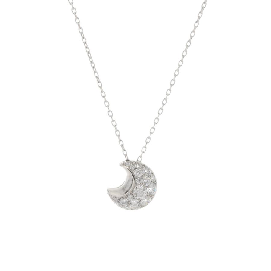 CHAR チャー ダイヤ0.46ct 月 - レディース Pt950プラチナ ネックレス 