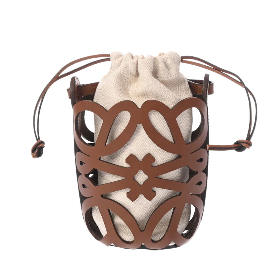 LOEWE ロエベ アナグラムカット アウトポケット ブラウン 