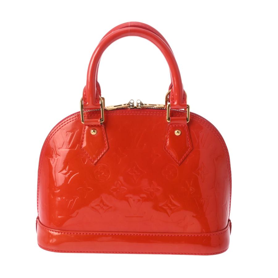 LOUIS VUITTON ルイヴィトン モノグラムヴェルニ アルマ BB ルージュ 