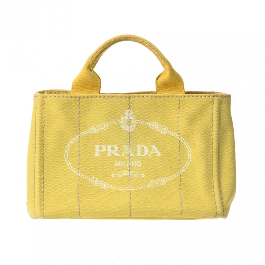 PRADA プラダ カナパ ミニ イエロー BN2439 レディース キャンバス  