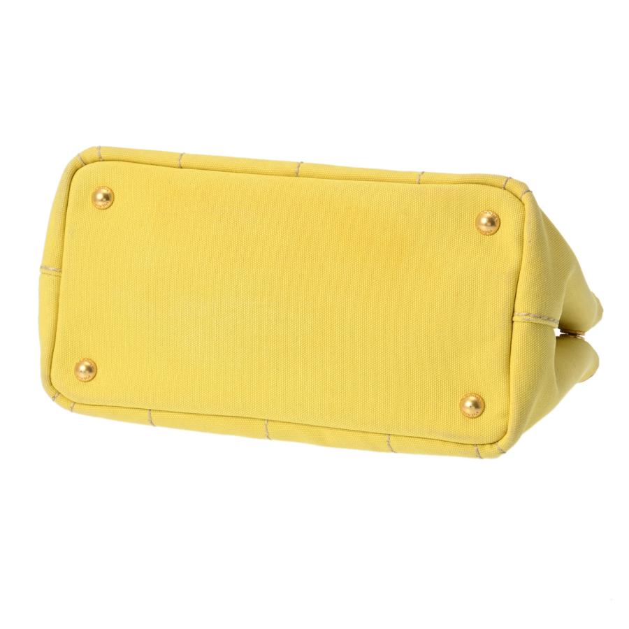 PRADA プラダ カナパ ミニ イエロー BN2439 レディース キャンバス 