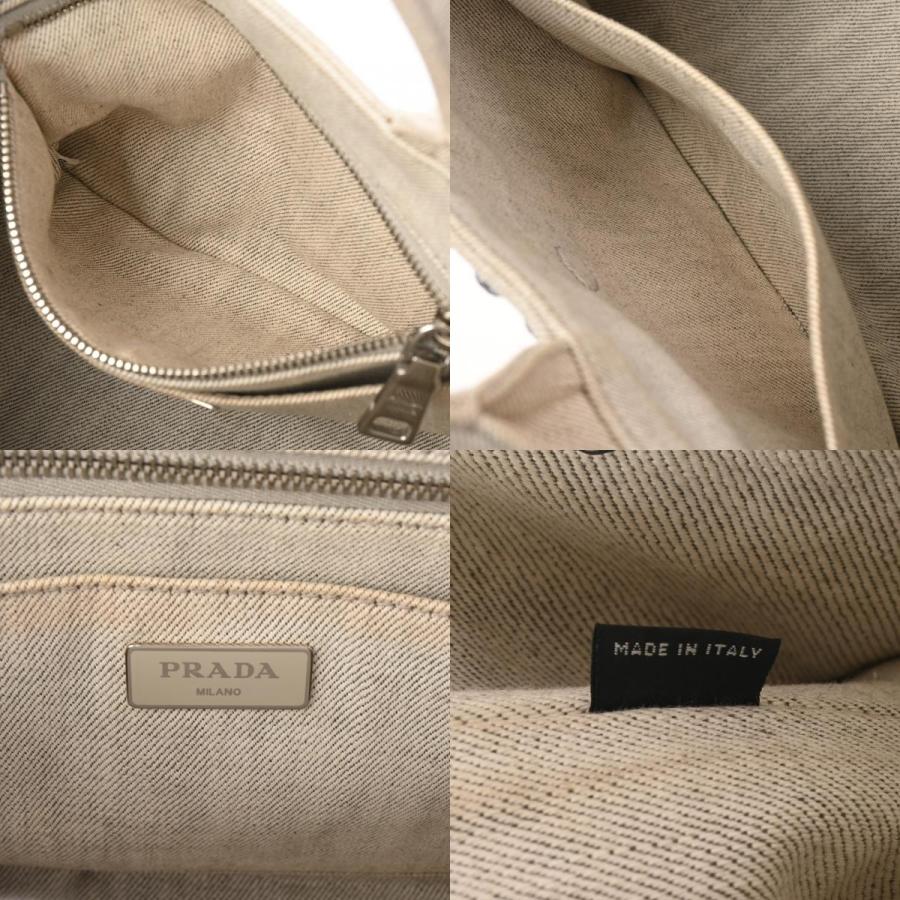 PRADA プラダ カナパ ミニ トート ビアンコ ラインストーン PRADA プラダ カナパ ミニ トート ビアンコ ラインストーン