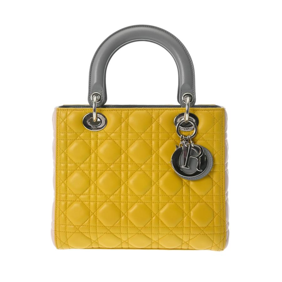 銀蔵 中古 クリスチャンディオール LADY DIOR ミディアムバッグ 