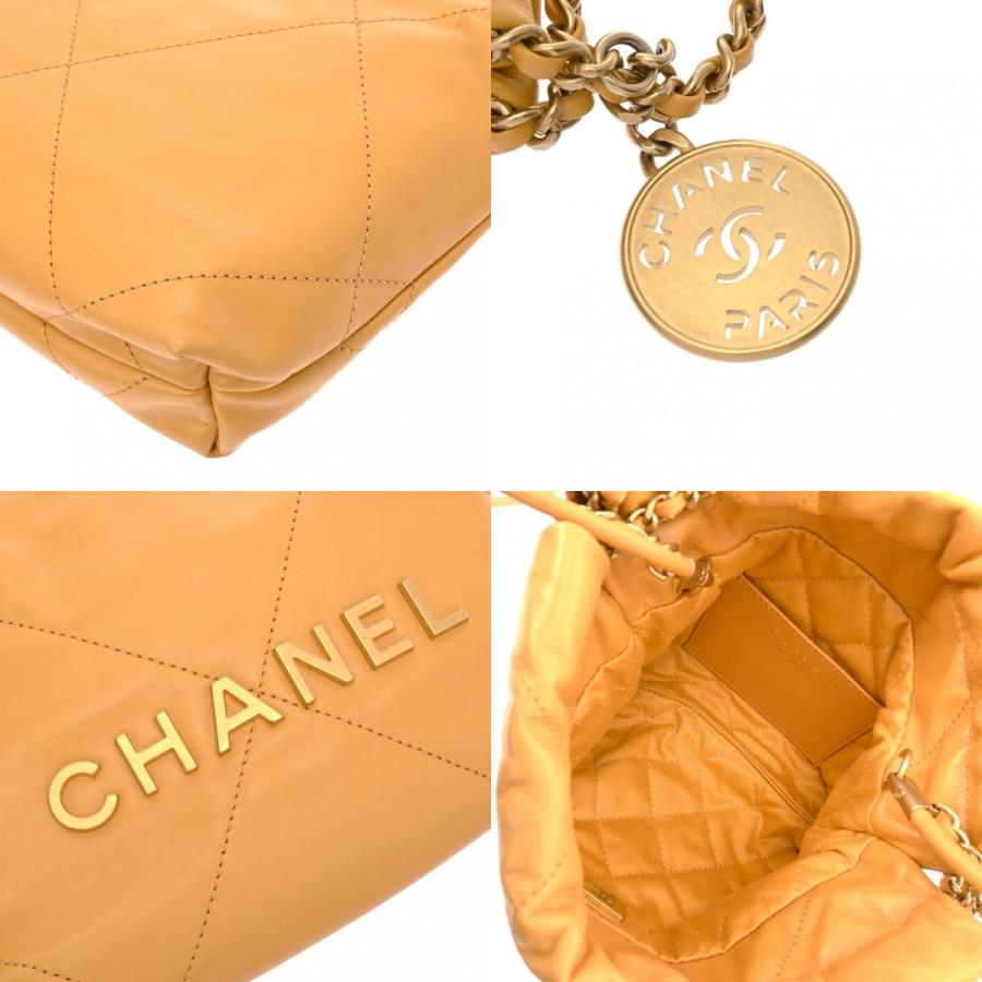 VINTAGE シャネル 21P フラップバッグ イエロー