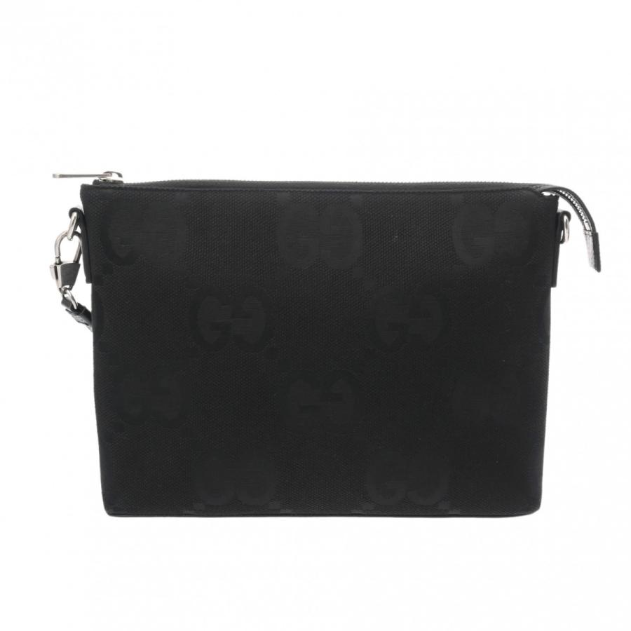 GUCCI グッチ ジャンボGG 2WAYクラッチバッグ ブラック 739668