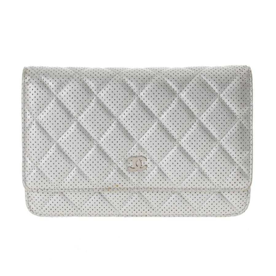 CHANEL（シャネル） マトラッセ チェーンウォレット 19cm シルバー