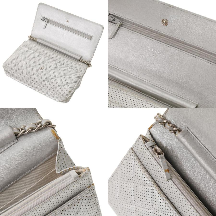CHANEL（シャネル） マトラッセ チェーンウォレット 19cm シルバー