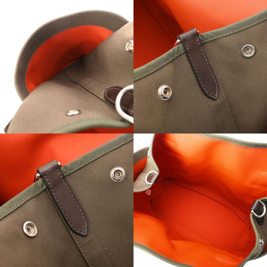 HERMES（エルメス） サックドパンサージュ グルーム カーキ/オレンジ A