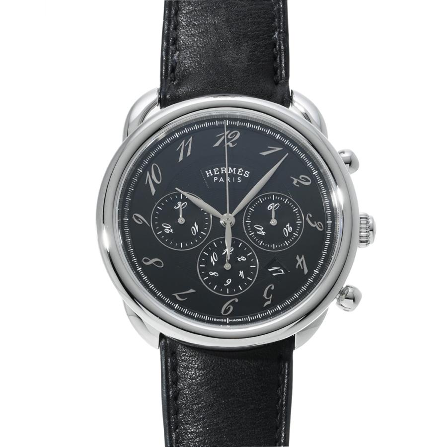 HERMES（エルメス） アルソー クロノグラフ AR4.910 ブラック メンズ 