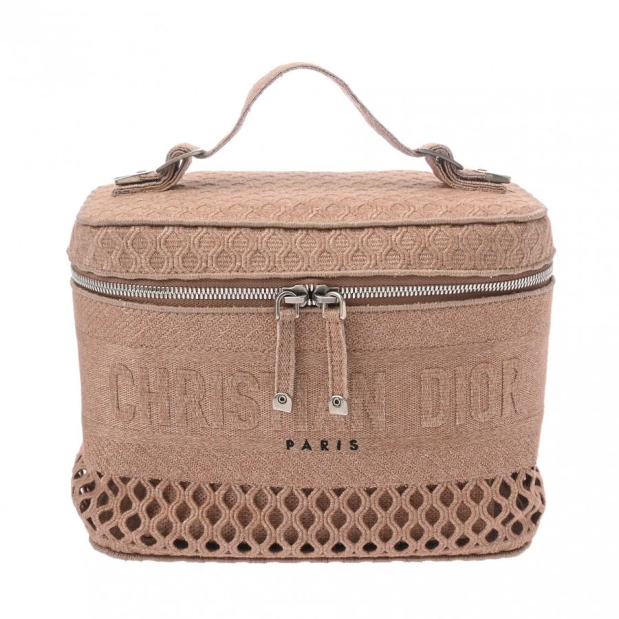【美品】Christian Dior Travel ヴァニティバッグ ピンク CHRISTIAN DIOR クリスチャンディオール トラベル バニティバッグ