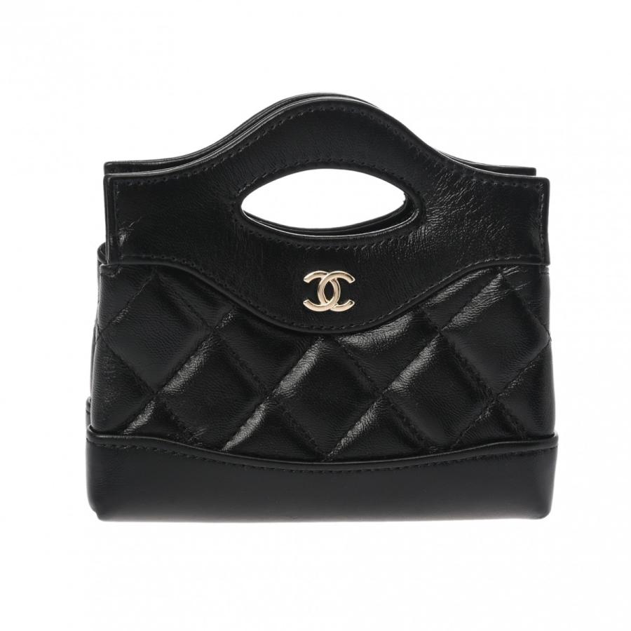 CHANEL（シャネル） マトラッセ チェーンクラッチバッグ ミニ ブラック