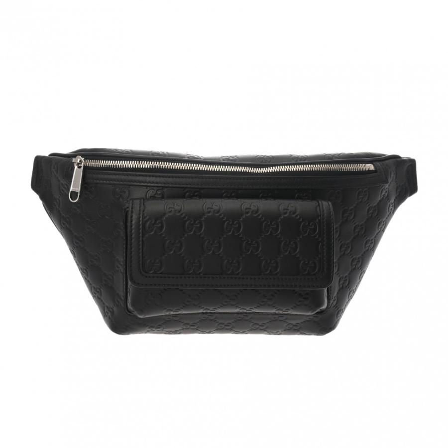 GUCCI（グッチ） グッチシマ ウエストバッグ ブラック 779895