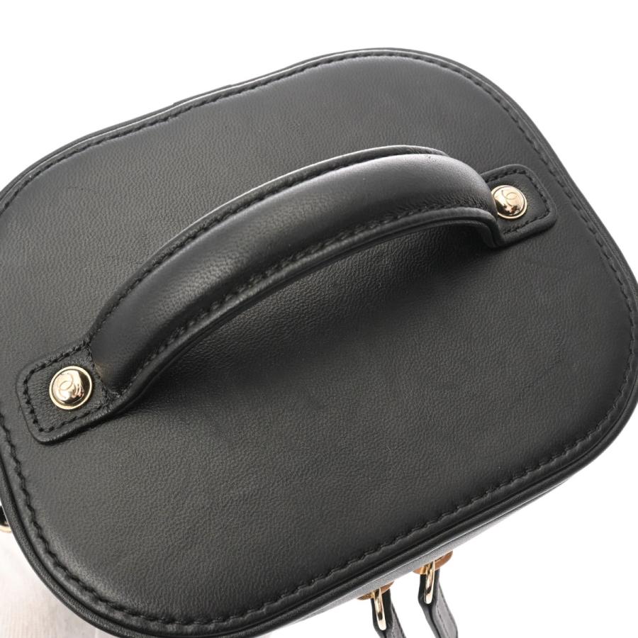 中古 シャネル CHANEL AS0323 28番台 レディース バニティバッグ ブラック カーフスキン CHANEL（シャネル） バニティ 2WAYチェーンショルダー ブラック AS0323