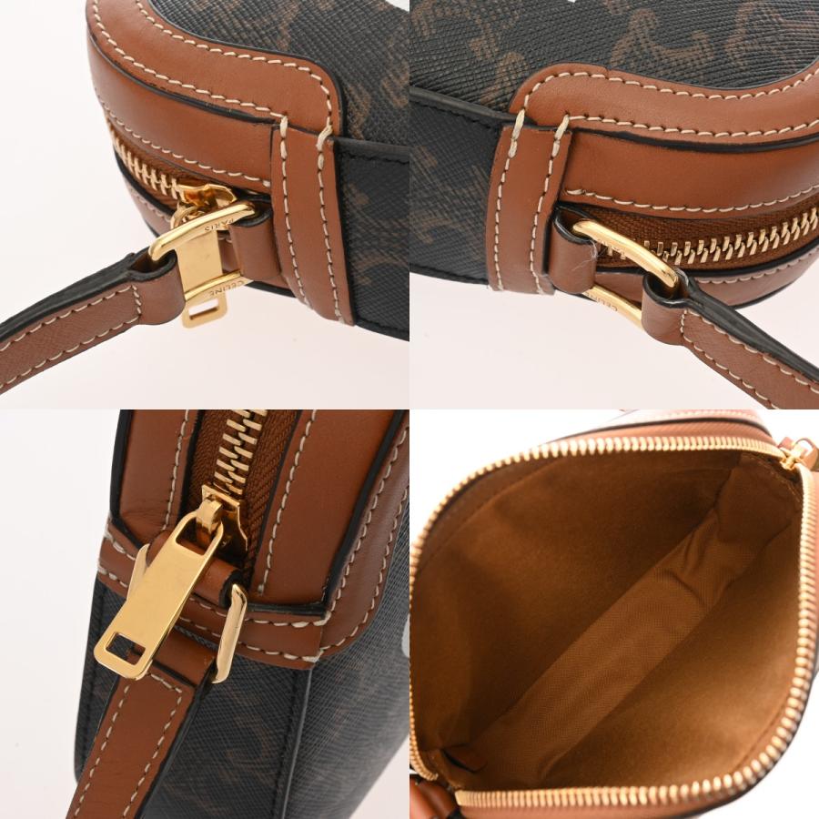 CELINE セリーヌ カメラバッグ ブラウン 191522BZK レディース PVC レザー ショルダーバッグ Aランク 中古 銀蔵の画像