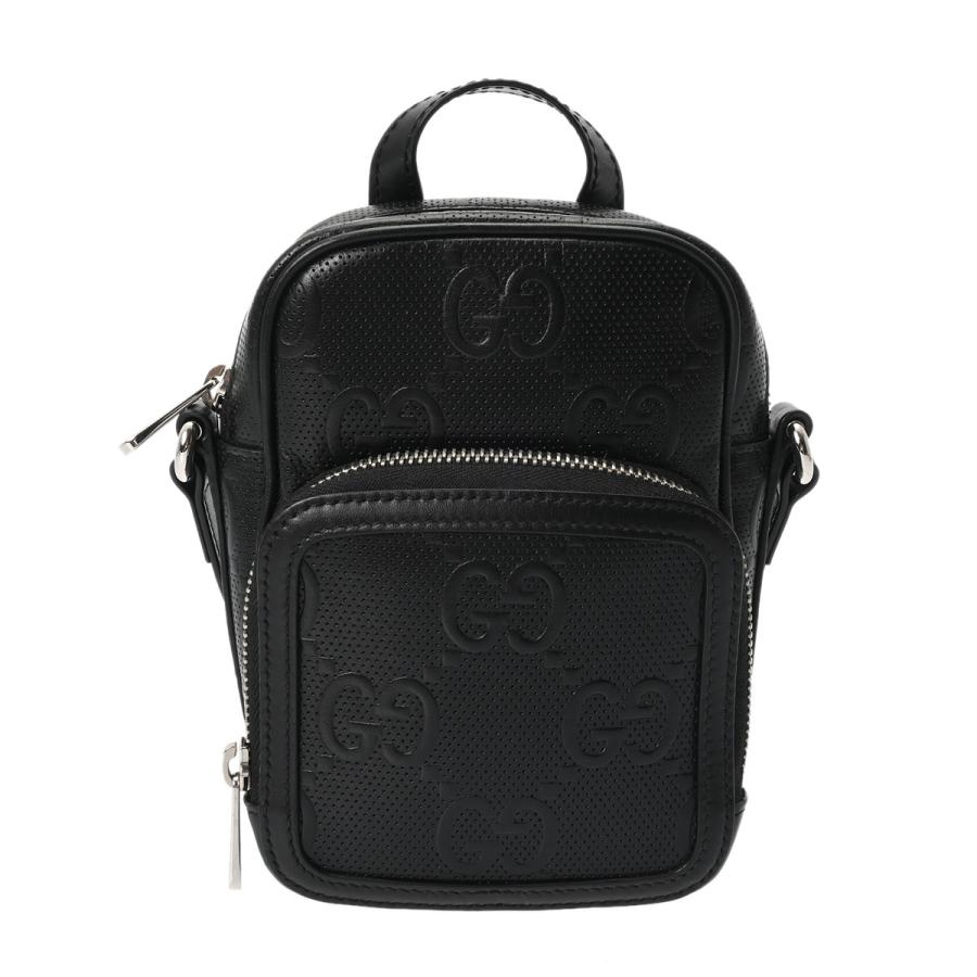 GUCCI（グッチ） GGエンボス ブラック 658553 メンズ レザー 