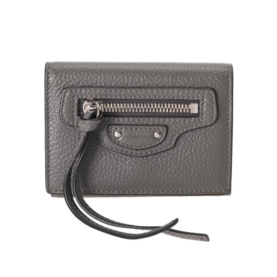 た*ん様 BALENCIAGA クラシック ミニウォレット 三つ折り財布 グレー BALENCIAGA（バレンシアガ） ネオクラシック ミニウォレット グレー