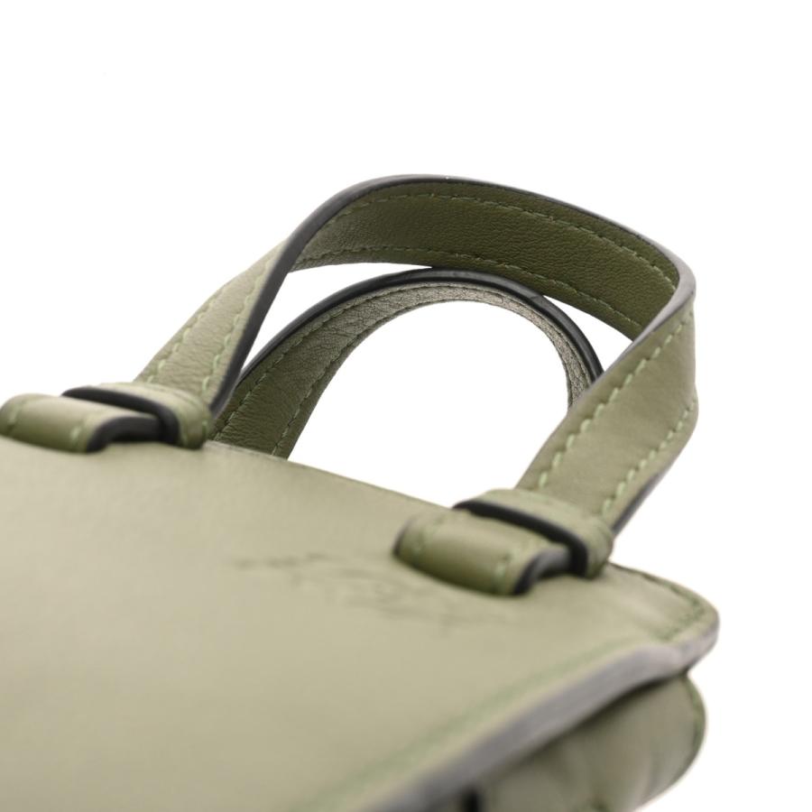 LOEWE ロエベ ハンモックミニ 2WAY グリーン A538V07X10 レディース レザー ショルダーバッグ Aランク 中古 銀蔵の画像