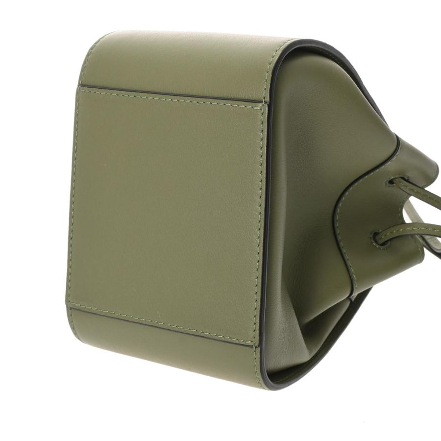 LOEWE ロエベ ハンモックミニ 2WAY グリーン A538V07X10 レディース レザー ショルダーバッグ Aランク 中古 銀蔵の画像
