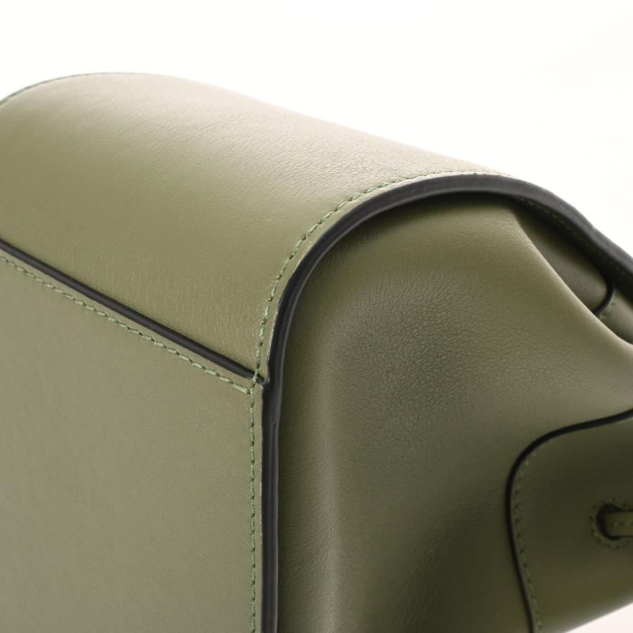 LOEWE ロエベ ハンモックミニ 2WAY グリーン A538V07X10 レディース レザー ショルダーバッグ Aランク 中古 銀蔵の画像