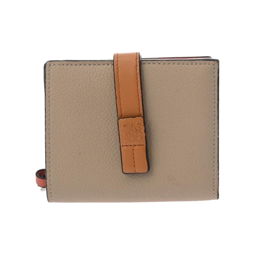 LOEWE（ロエベ） コンパクトジップウォレット ライトオーツ/ハニー