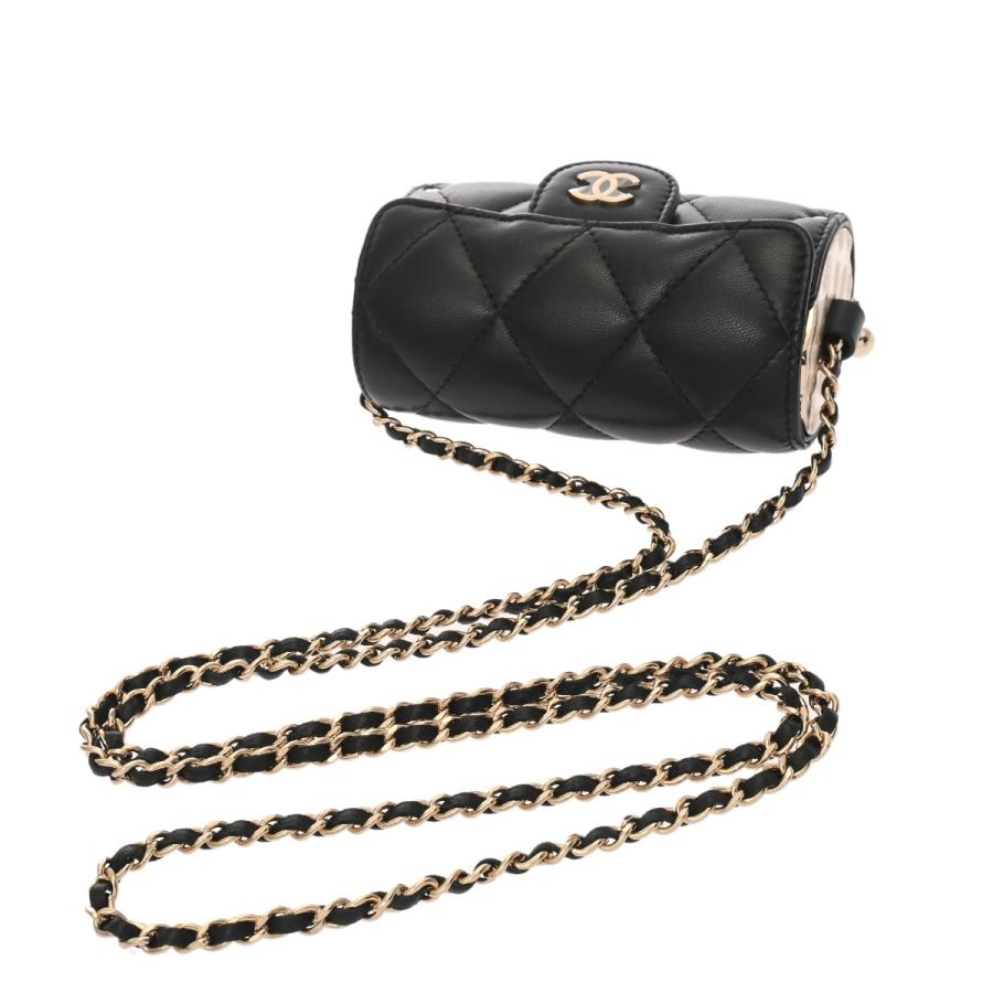 CHANEL（シャネル） マトラッセ ミニ チェーンポーチ ブラック