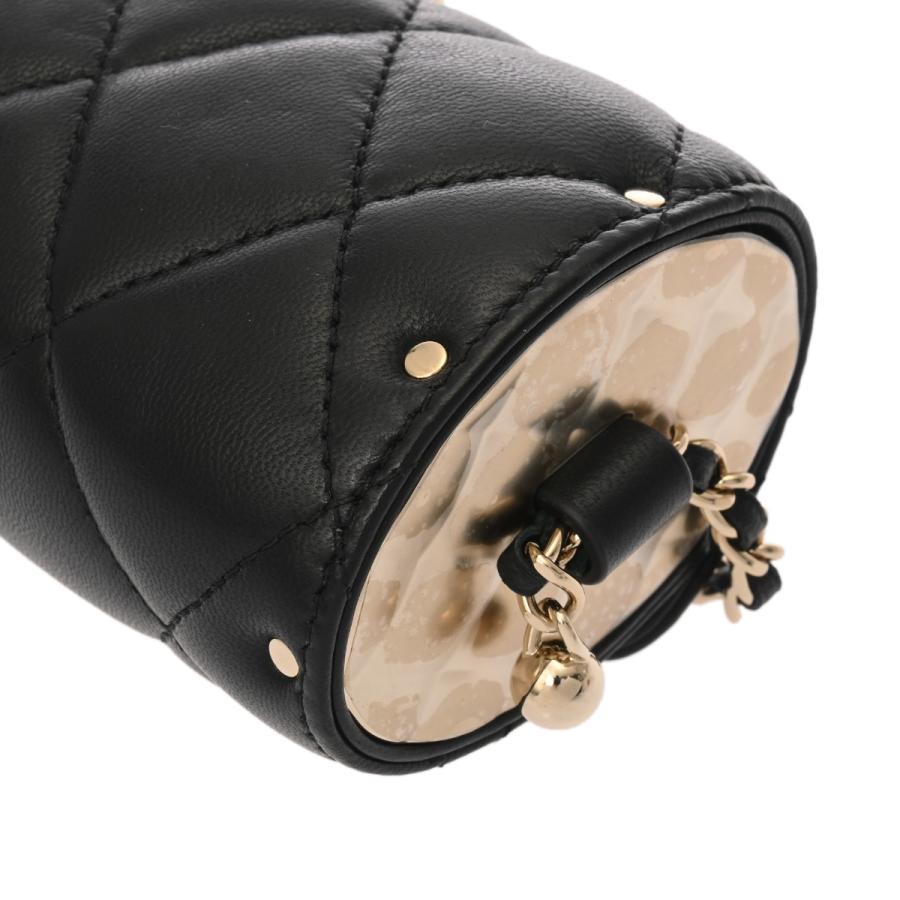 美品　CHANEL シャネル ミニ マトラッセ　チェーン　ポーチ　ブラック CHANEL（シャネル） マトラッセ ミニ チェーンポーチ ブラック