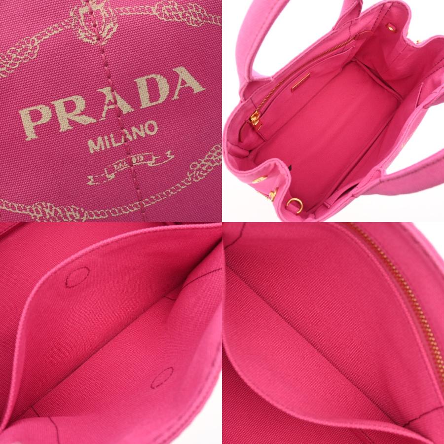 PRADA（プラダ） カナパ ミニ ピンク 1BG439 レディース キャンバス 