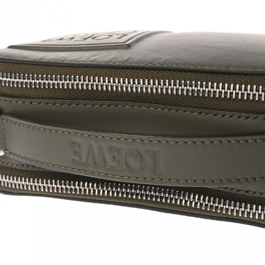 LOEWE ロエベ クロスボディ カメラバッグ ミニ カーキグリーン C565R41X05 レディース カーフ ショルダーバッグ Aランク 中古 銀蔵の画像