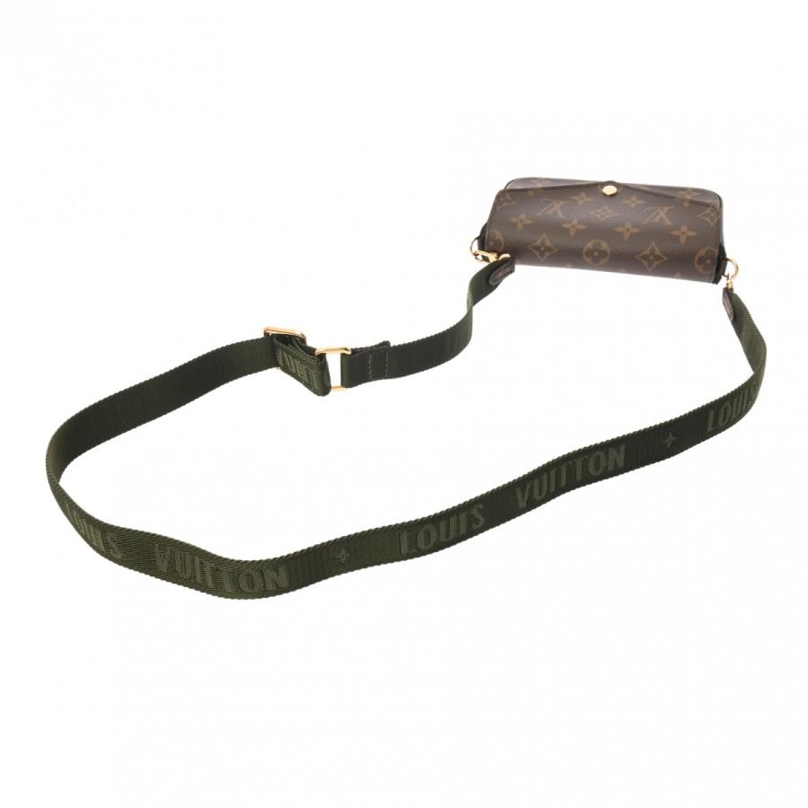 銀蔵 中古 LOUIS VUITTON モノグラム ミュルティ ポシェットフェリシー M80091 カーキ モノグラムキャンバス ショルダーバッグ ランクAの画像