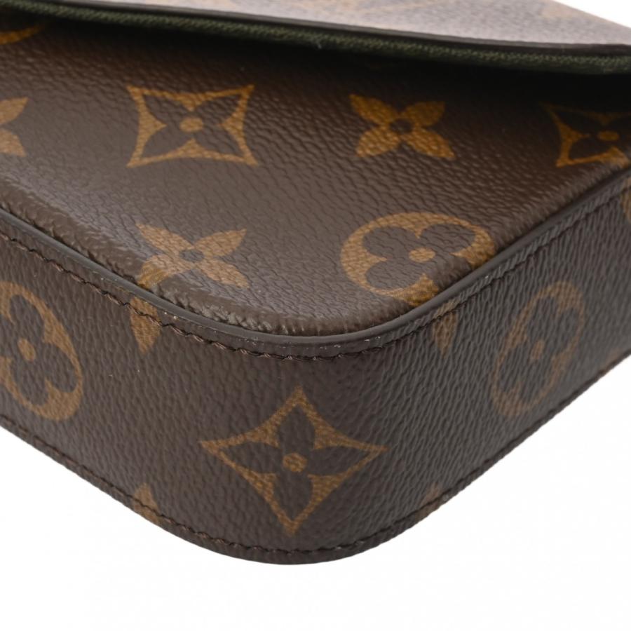銀蔵 中古 LOUIS VUITTON モノグラム ミュルティ ポシェットフェリシー M80091 カーキ モノグラムキャンバス ショルダーバッグ ランクAの画像
