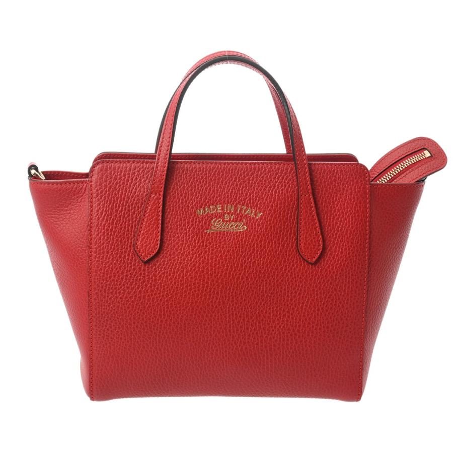 GUCCI（グッチ） スウィング ミニ トップハンドルバッグ 2WAY レッド 