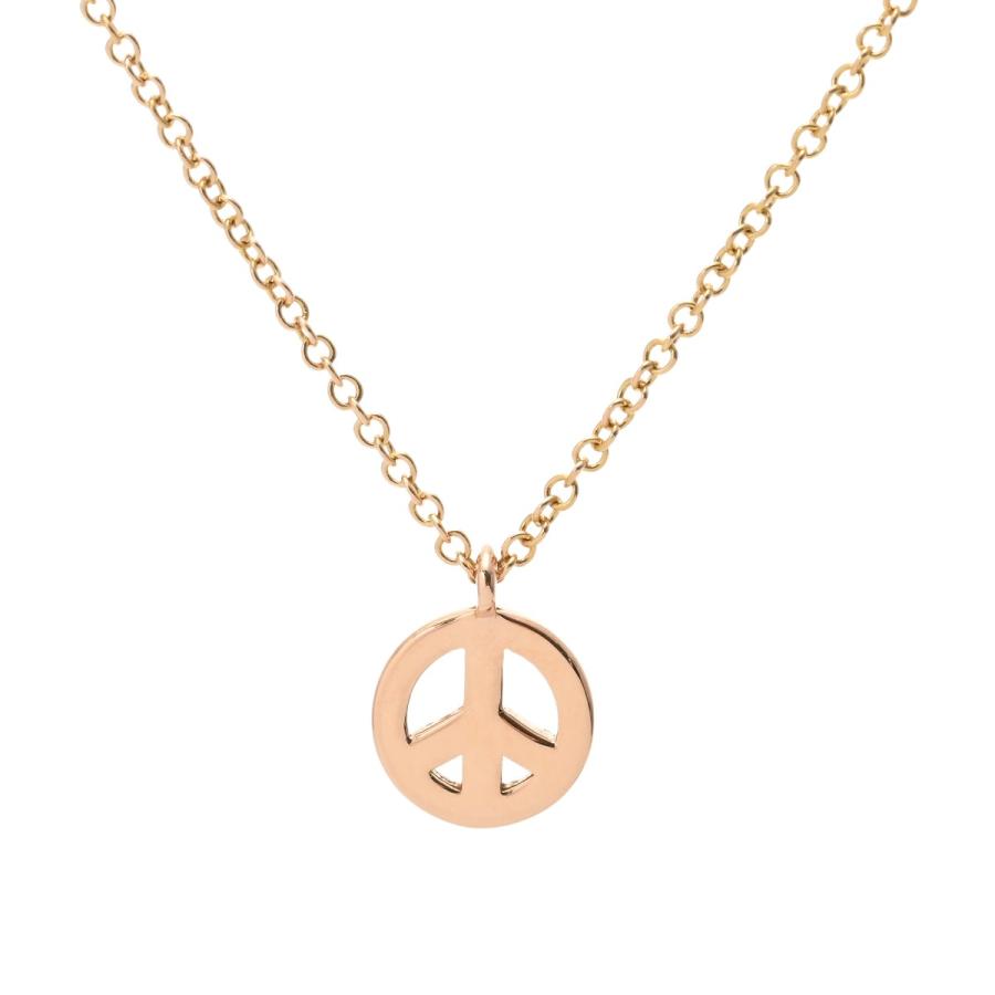 TIFFANY&Co. ティファニー メトロ ピース ネックレス レディース K18イエローゴールド YG ネックレス Aランク 中古 銀蔵の画像