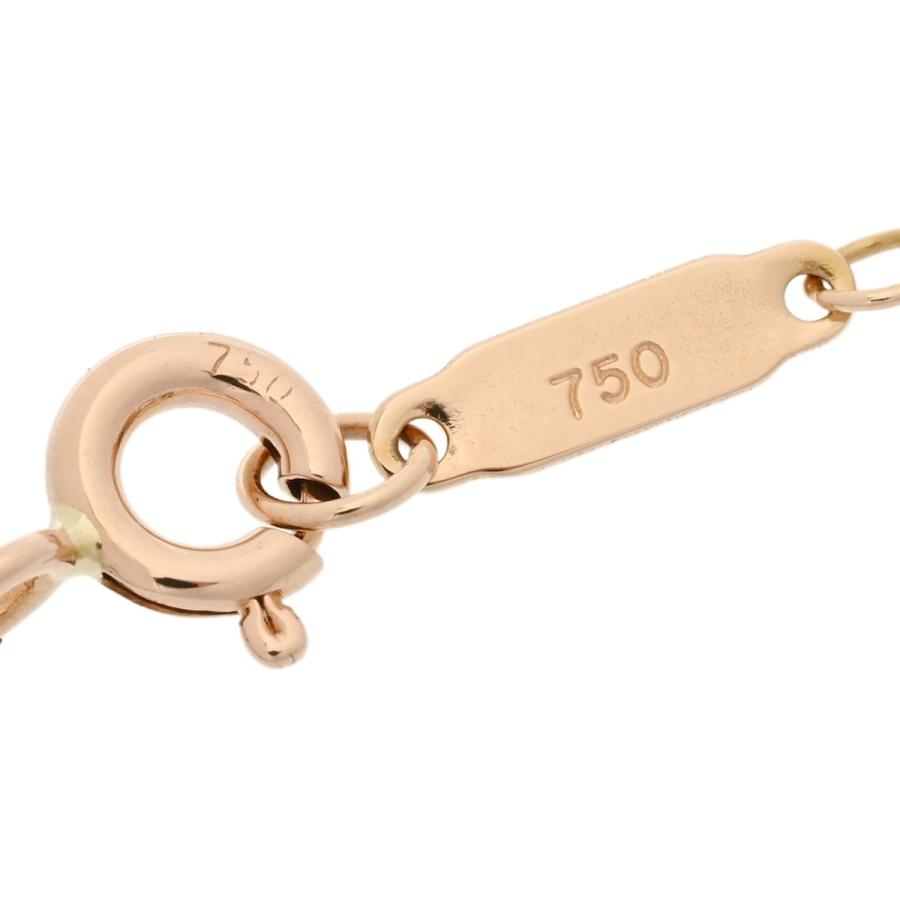TIFFANY&Co. ティファニー メトロ ピース ネックレス レディース K18イエローゴールド YG ネックレス Aランク 中古 銀蔵の画像