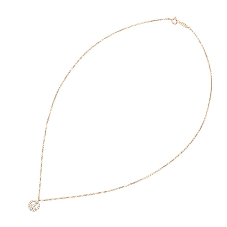 TIFFANY&Co. ティファニー メトロ ピース ネックレス レディース K18イエローゴールド YG ネックレス Aランク 中古 銀蔵の画像