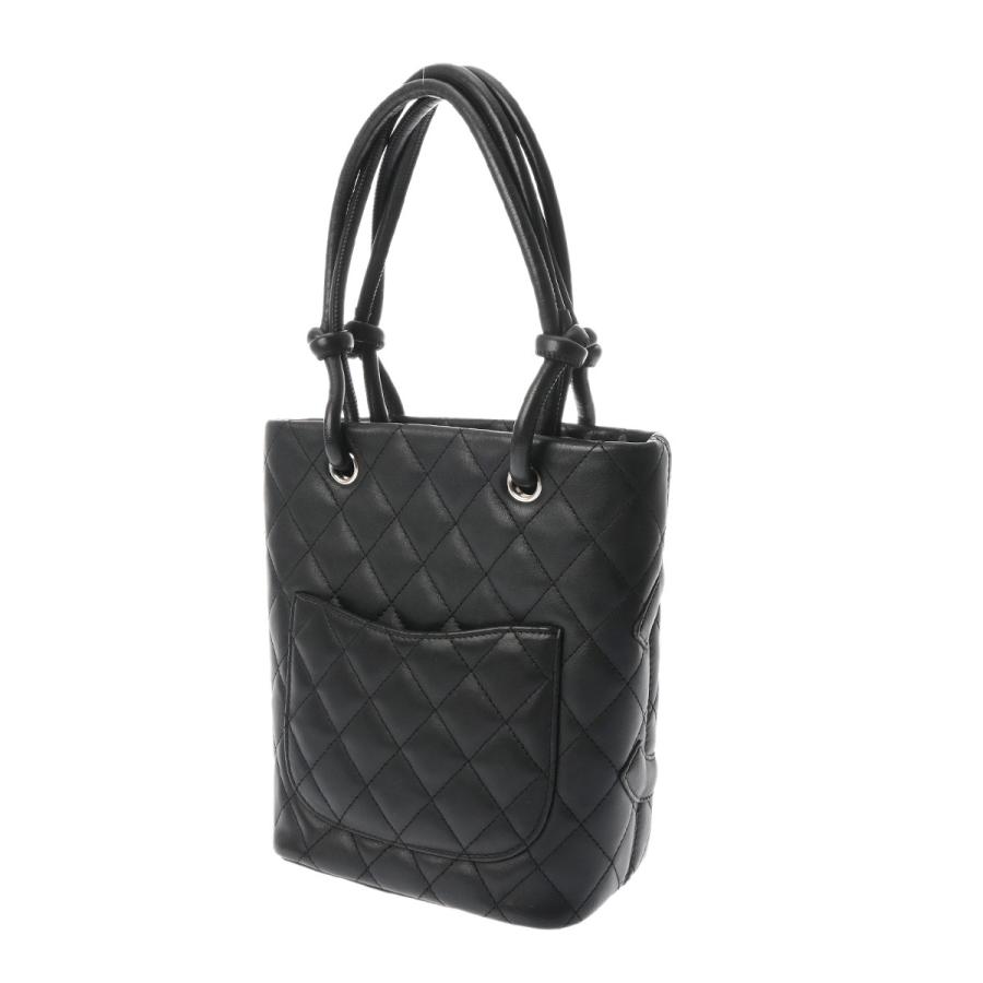 CHANEL カンボンライン スモールトートバッグ ブラック CHANEL（シャネル） カンボンライン スモールトート ブラック/ブラック
