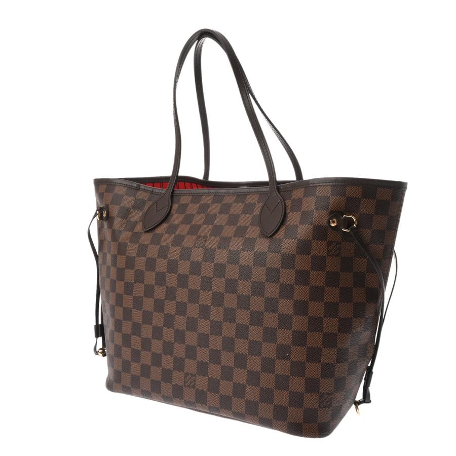訳ありダミエ・キャンバス トートバッグ LOUIS VUITTON（ルイ・ヴィトン） ダミエ ネヴァーフル MM ブラウン
