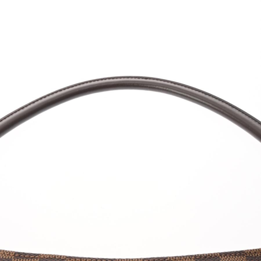 LOUIS VUITTON ルイヴィトン ダミエ ルーピング GM SPオーダー ブラウン N51144 レディース ダミエキャンバス ショルダーバッグ Aランク 中古 銀蔵の画像