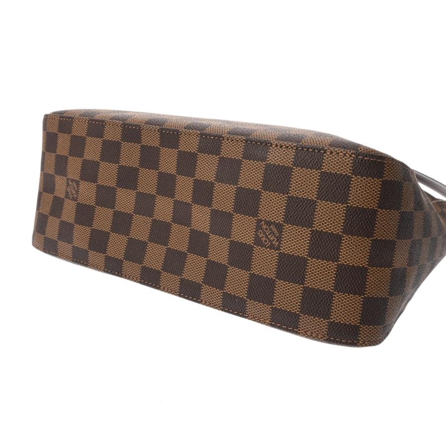 LOUIS VUITTON ルイヴィトン ダミエ ルーピング GM SPオーダー ブラウン N51144 レディース ダミエキャンバス ショルダーバッグ Aランク 中古 銀蔵の画像