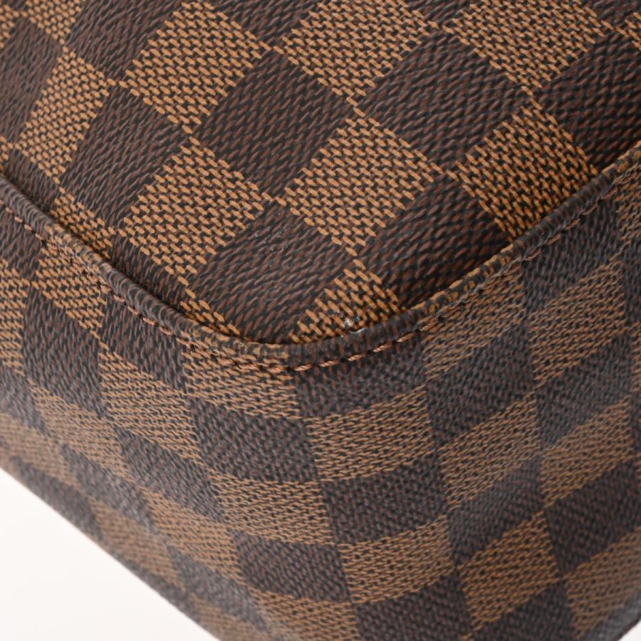LOUIS VUITTON ルイヴィトン ダミエ ルーピング GM SPオーダー ブラウン N51144 レディース ダミエキャンバス ショルダーバッグ Aランク 中古 銀蔵の画像