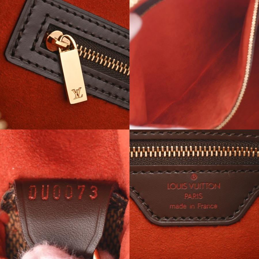 LOUIS VUITTON ルイヴィトン ダミエ ルーピング GM SPオーダー ブラウン N51144 レディース ダミエキャンバス ショルダーバッグ Aランク 中古 銀蔵の画像