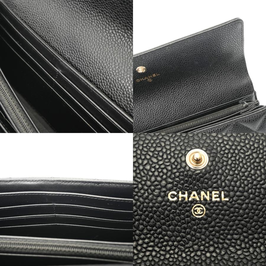 CHANEL（シャネル） ボーイシャネル 二ツ折長財布 ブラック