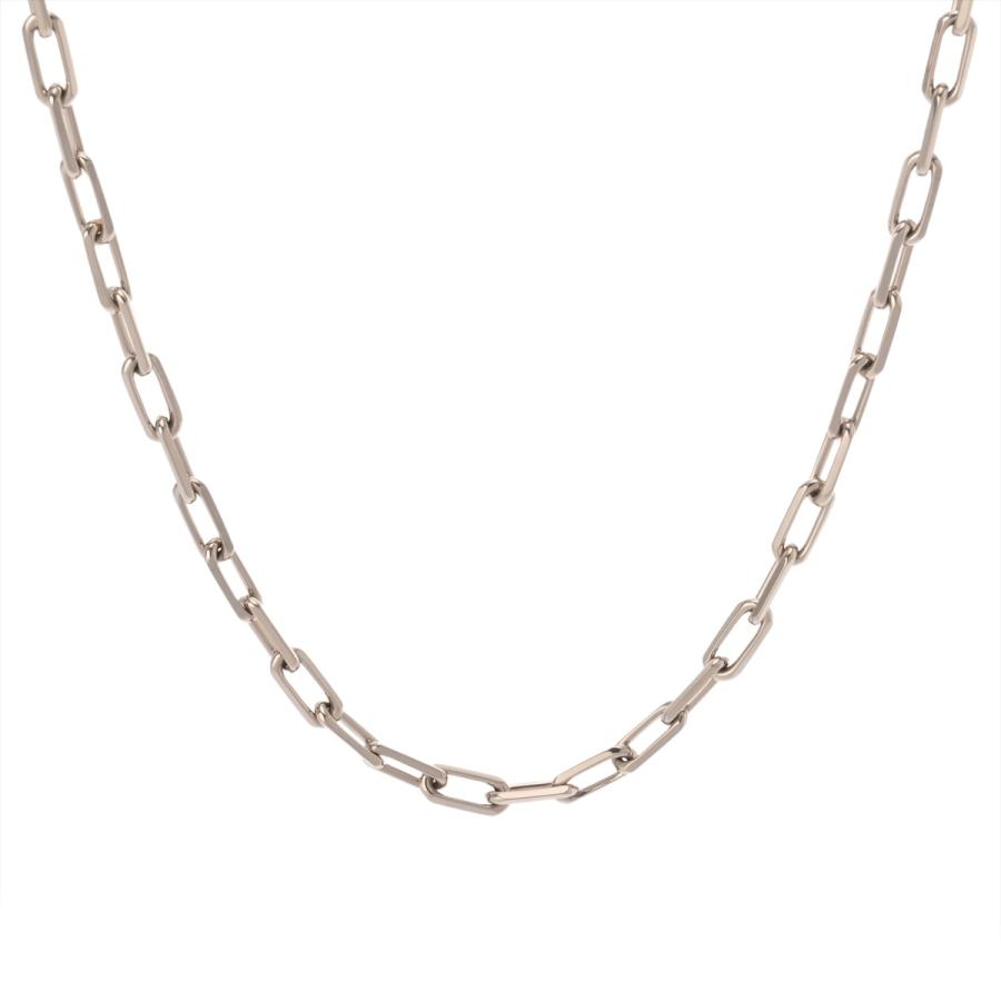美品◎ カルティエ サントス ネックレス シルバー 男女兼用 Cartier（カルティエ） サントスネックレス レディース K18ホワイト