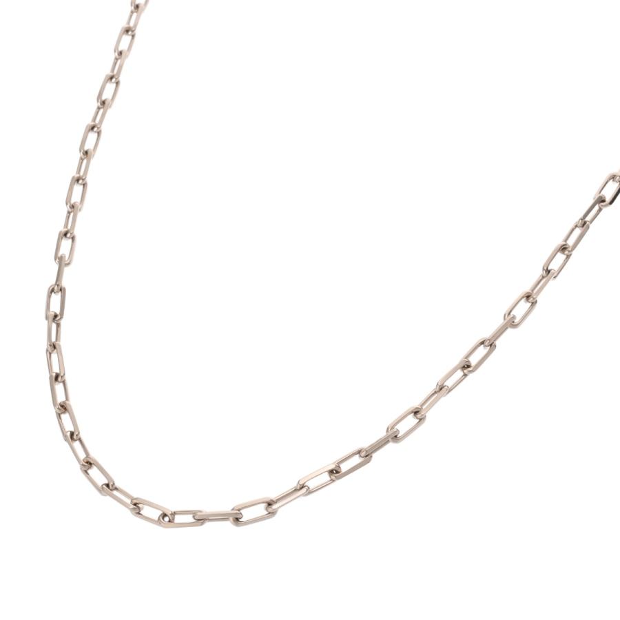 Cartier ゴールド シルバー ネックレス Cartier（カルティエ） サントスネックレス レディース K18ホワイト