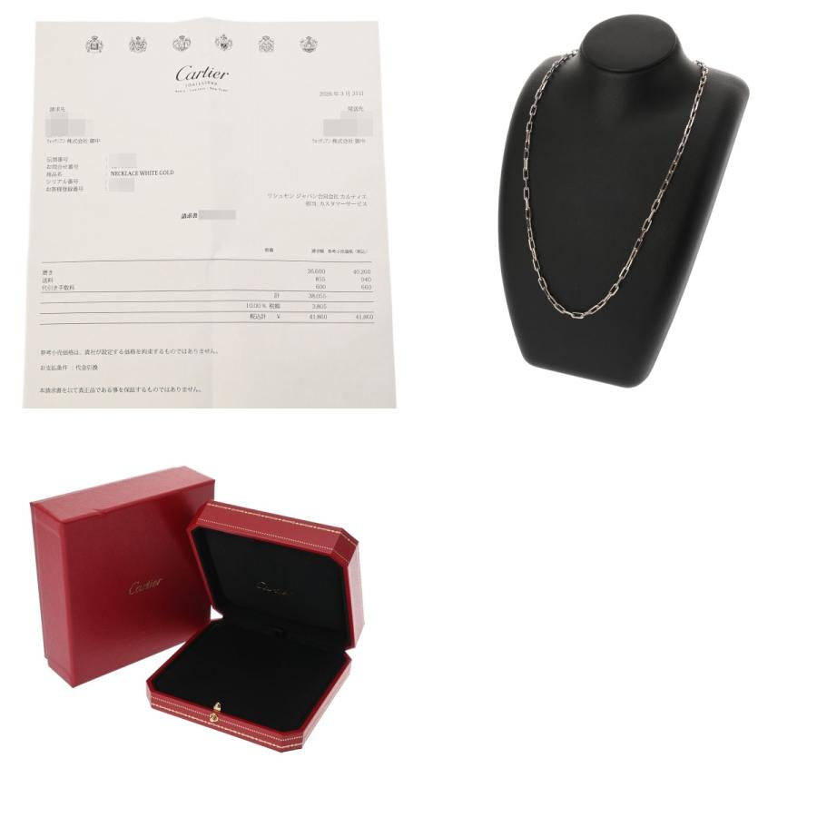 Cartier 新品サントスネックレス 証明書付き Cartier（カルティエ） サントスネックレス レディース K18ホワイト