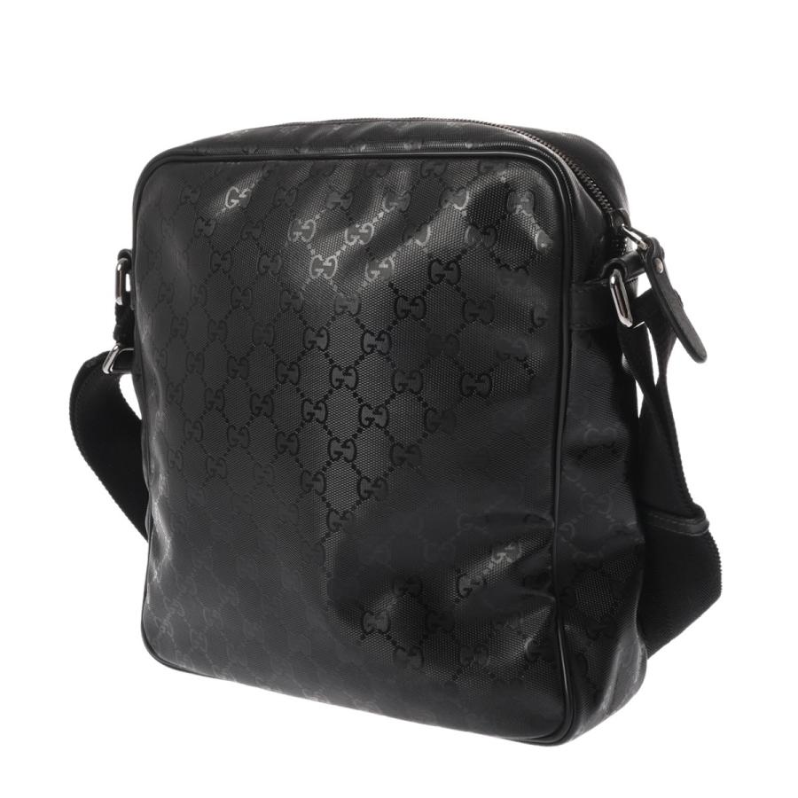 GG ブラック ショルダーバッグ GUCCI（グッチ） GGインプリメ ブラック 201448 ユニセックス PVC