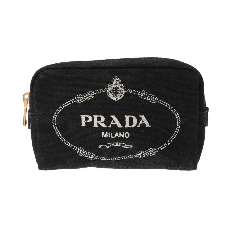 PRADA（プラダ） カナパロゴ ブラック ゴールド金具 1NA021 レディース 