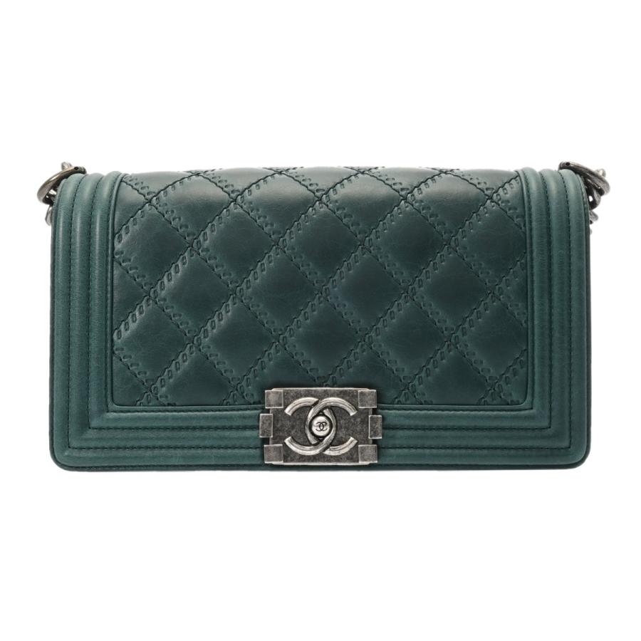 CHANEL（シャネル） ボーイシャネル チェーンショルダー 25cm グリーン 